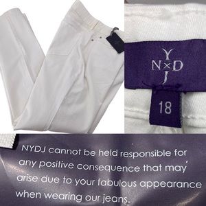 NYDJ Jeans Lift x Tuck white size 18 with retail tags white jeans size 18